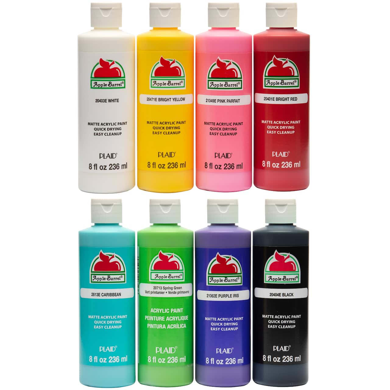 Apple Barrel® Matte Acrylic Craft Paint 8 Color Set